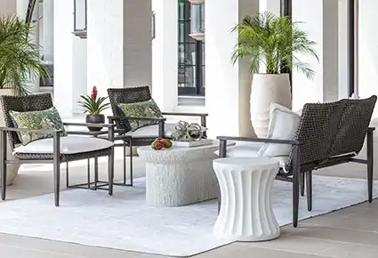 With or without cushions, Harbor is comfortable and effortless.
