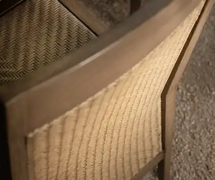 Look at the stunning details of the resin back of this Savannah Lounge Chair.