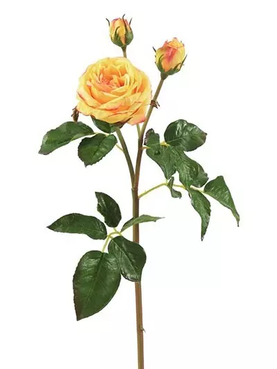 Aldik Home's Realistic Silk Flowers - Natural Touch Rose