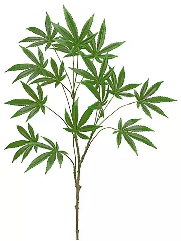 Aldik Home's Incredibly Realistic Silk Plants - Cannabis Branch