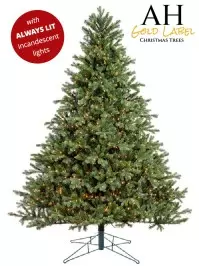 Aldik Home's Premium Artificial Christmas Trees - Virginia Fir Always Lit