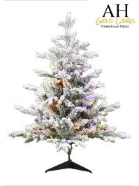Aldik Home's Premium Artificial Christmas Trees - Snowy Taos Fir LED 3 FT Pastel