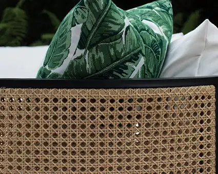 Made with sturdy wrought aluminum and hand-woven resin wicker in the caning style, the Havana collection from Summer Classics oozes style.